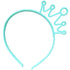 XIMA 12pcs Spring Colors ABS Plastic Material Crown Girls Headbands Tiaras Head Band Princess Children Headear Hair Accessory (SP-Crown)...