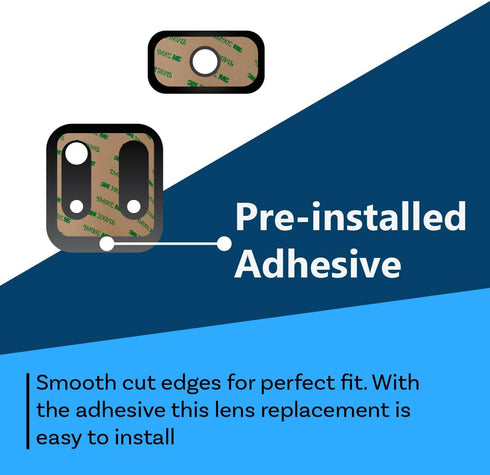 MMOBIEL Back Rear Camera Glass Lens Replacement Compatible with Xiaomi Redmi Note 11 Pro 5G - 6.67 inch - 2022 - Incl. Double Sided Adhesive, Twee...