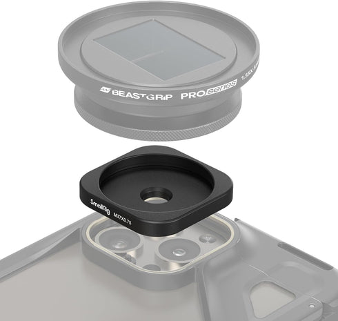 SmallRig Universal M-Mount to 37mm Threaded Lens Adapter for SmallRig Phone Cage with M-Mount Lens for iPhone 11/12/ 13/14/ 15 Series - 4395...