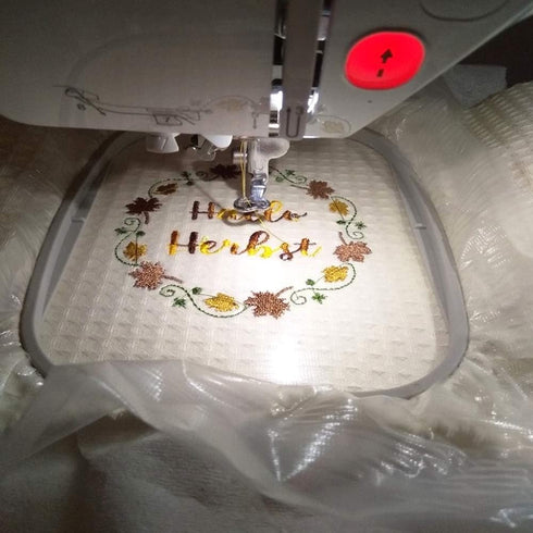 New brothread Light Weight Clear Wash Away - Water Soluble Embroidery Topping Film - 10"x10 Yd roll - Cut into Various Sizes for Machine Embroider...