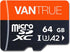 Vantrue 64GB microSD Card with Adapter, U3 UHS-I High Speed SD Card for Dash Cams & Home Security System Video Cameras...