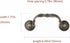 6PC Nostalgic Chic Drawer Drooping Guardrail Dresser Drawer Handles Vintage Bronze Cabinet Handles (3.78in)...