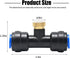 20 Pieces Brass Misting Nozzles 1/4 Inch Slip Lock Mister Nozzles Thread Misting Nozzle Tees with 20 Nozzles + 20 Seats + 4 Plugs for Outdoor Cool...