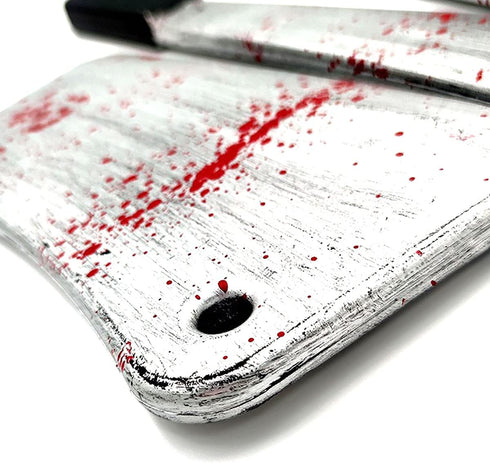 Blood Butcher Plastic Knife Cosplay Realistic Horror Plastic Props Toy Prank Friend Funny for Halloween Fools Day Party (Butcher Knife)...