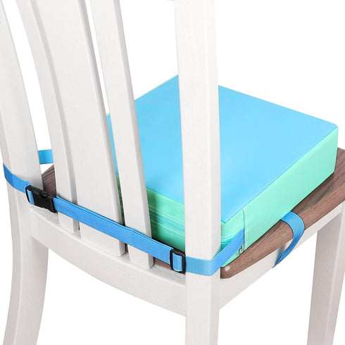 Toddler Booster Seat for Dining Table, Double Safe Adjustable Straps Portable Booster Seat Dining Table, PU Washable Kids Booster Seats, Portable ...