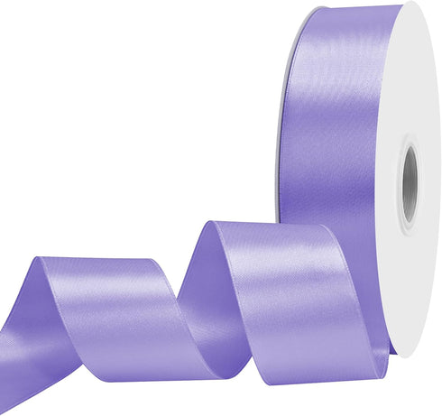 Maclemon 1-1/2 inch Wide 100 Yards Double Face Light Purple Satin Ribbon Fabric Ribbon for Gift Wrapping Very Suitable for Weddings Decoration Bou...