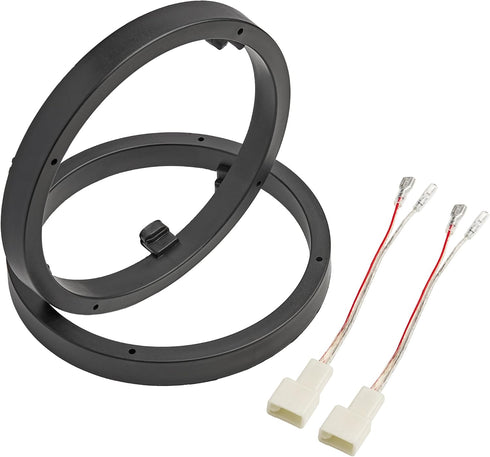 6.5" Speaker Spacer Rings W/Speaker Harness for Mitsubishi Lancer/Outlander/Mirage/Eclipse Cross 2008-2021 Install Subwoofer Aftermarket Speaker M...