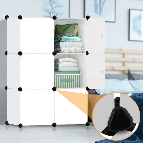 40 Pieces Plastic Storage Cube Connectors Wire Cube Connectors for Modular Closet Storage Organizer and Wire Grid Cube Storage Shelving(Black)...