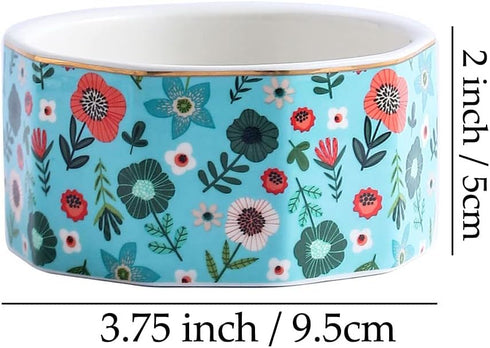Ceramic Paper Clip Holder Paper Clip Dispenser Organizer for Desk Cute Office Binder Clip Holder Bobby Pin and Hair Clip Holder (03-Flower)...