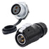 CNLINKO LP20 2 Pin Waterproof Connectors,IP68 Circular Connectors Fast Locking Plug,2-12 Pin Power Connector M20 Male Female Plug,LED Outdoor Ligh...