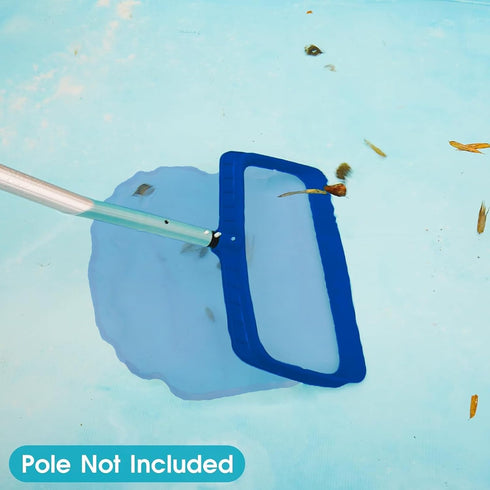 Professional Pool Net, Upgraded Self-Repair Heavy Duty Nylon Mesh, Pool Skimmer Net with Extra Wide Scoop Edge, Pool Nets for Cleaning Leaves, Deb...