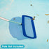 Professional Pool Net, Upgraded Self-Repair Heavy Duty Nylon Mesh, Pool Skimmer Net with Extra Wide Scoop Edge, Pool Nets for Cleaning Leaves, Deb...