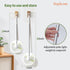 Tub Tile Scrubber Brush with 30" Extendable Pole, Non-Scratch Soft Tub Brush Head, Bathroom Brush with Long Handle for Bathtub Shower Sink Basin T...