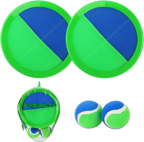 Ball and Catch Game, Toss and Catch Ball Set, Beach Toys for Kids Age 3-8, Sticky Ball Catcher, Paddle Lawn Backyard Pool Games for Boys Girls Adu...