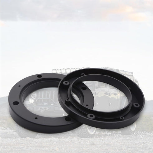 2PCS Black Plastic Speaker Spacer Adaptor Ring Mounting Bracket, 6.5 inches Dia Speaker Spacer Rings for Cars, Boats, Trucks, and More...