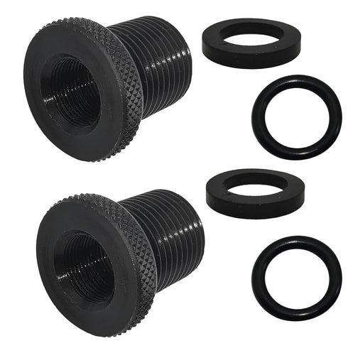 2 Pack Thread Adapters and Washers, 1/2 * 28-3/4 * 16, Black...