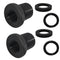 2 Pack Thread Adapters and Washers, 1/2 * 28-3/4 * 16, Black...