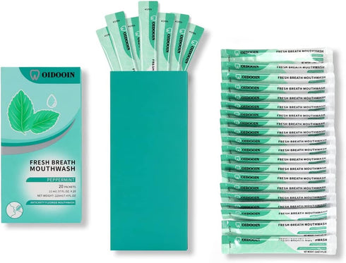 Travel Size Mouthwash Individual Mini Mouthwash for Fresh Breath,for After Meals, Hotels Portable Travel Mouthwash Bulk (Pack of 20)...