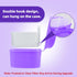 Denture Soaking Cup Dental Retainer Case Cleaning with Strainer Basket, Orthodontic Bath Box Mouthguard Storage Holder - Purple...