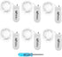 Fairy Lights CR2032 Battery Operated,6.6Ft/2Meter 20 LEDs Micro Silver Wire String Lights for Bedroom Christmas Party Wedding Decoration (Cool Whi...