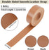GORGECRAFT 1 x 79 Double-Sided Leather Strips Chocolate Lychee Pattern Flat Leather Cord 1.7mm Thick PU Leather Strap for DIY Crafts Guitar Belt J...
