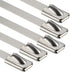 uxcell 20 Inches Stainless Steel Cable Zip Ties Multi-Purpose Metal Exhaust Wrap 20pcs...