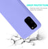 ZUSLAB Nano Silicone Case Compatible with Samsung Galaxy S20, Liquid Silicone Rubber Shockproof Bumper Soft Cover Purple...