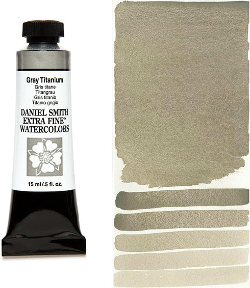 Daniel Smith 284600241 15ml Watercolor Paint, Gray Titanium, 0.50 Ounce (Pack of 1)...