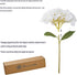 Kimura's Cabin 6pcs Fake White Flowers Artificial Silk Hydrangea Flowers Bouquets Faux Hydrangea Stems for Home Table Centerpieces Wedding Party D...