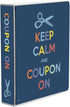 3-Ring Coupon Organizer Binder - Keep Calm...