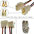 Lsgoodcare 20Sets 6.3MM 2 Pin Way Electrical Automotive Wire Connector Kits Male Female Socket Plug Terminal for Motorcycle Car...