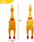Novelty Place Extra Loud Squawking Rubber Chicken - Large 16” - Yellow Squeeze Squeaky and Screaming Chicken for kids or adults...
