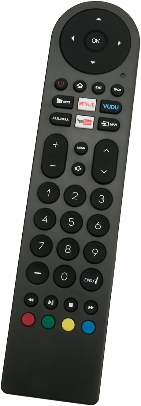 Replace Remote Control fit for RCA Smart LED LCD TV WX15244 WX15284 WX15163 SLD32A30RQ SLD32A45RQ SLD40A45RQ SLD40HG45RQ SLD50A45RQ with 5 APP Sho...