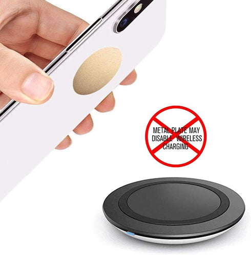 ACKLLR 16 Pieces Phone Car Mount Metal Plate with Adhesive for Magnetic Cradle-Less Mount,Cell Phone, GPS and Tablet Holder, 8 Rectangular and 8 R...