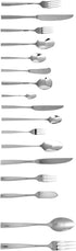 Fortessa Lucca 18/10 Stainless Steel Flatware Serving Spoon, 9.7-Inch...