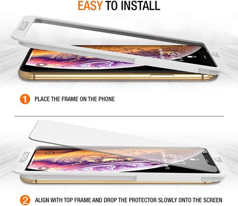 Trianium (3 Packs) Screen Protector Designed for Apple iPhone 11 Pro Max, iPhone XS Max (6.5" 2018) Premium HD Clarity 0.25mm Tempered Glass Scree...