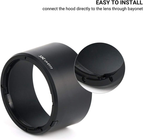 Lens Hood for Canon RF 85mm F2 Macro IS STM Lens on EOS R6 R6 Mark II R5 RP R Camera, RF 85mm Lens Hood Reversible Lens Hood Replace Canon ET-77 H...