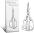 Multi-Function Kitchen Scissors Heavy Duty Kitchen Shears,Cutting Food Tools Cooking Shears for Chicken,Meat,Fish,Poultry(Sliver)...