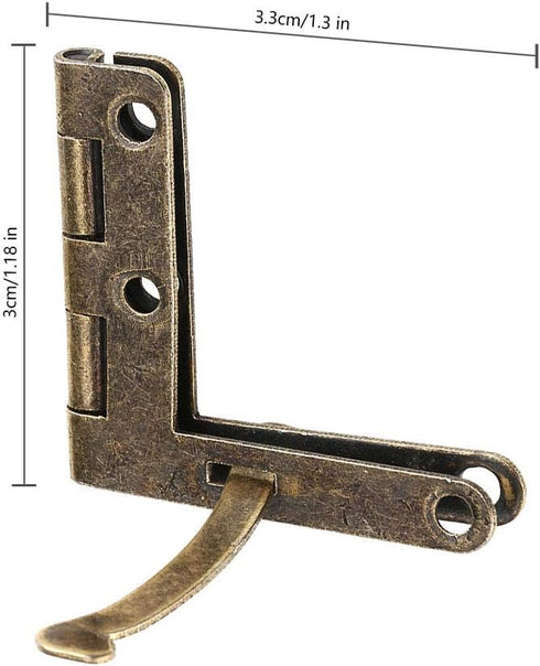 20pcs Hinge Hardware Accessories , 90°Angle Support Spring Hinge for Small Jewelry, Wine Case, Watch Box , Wooden Lid(Dark_Bronze)...