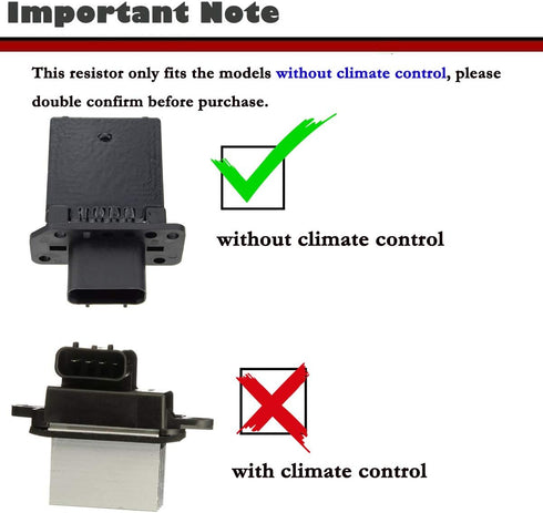 YHTAUTO AC Blower Motor Resistor Replacement for Nissan 05-21 Frontier, 05-12 Pathfinder, 04-09 Quest, 05-07 Armada, 04-15 Titan, 05-15 Xterra & I...