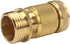 Set of Brass Male and Female 3/4 Inch Water Hose Quick Connect Fitting Garden Quick Release Hose Connector...