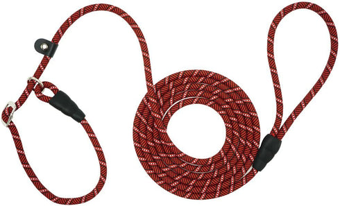 10FT / 20FT Long Slip Lead Dog Leash, 3/8" Thick Nylon Reflective Rope Anti-Choke Training Lead for Medium Large Dogs...