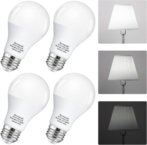 3-Way LED Light Bulbs 15/40/60Watt Equivalent, Daylight White 5000K 3 Way Light Bulbs, Dimmable A19/A60 Three Way Light Bulbs for Table Lamp, Floo...