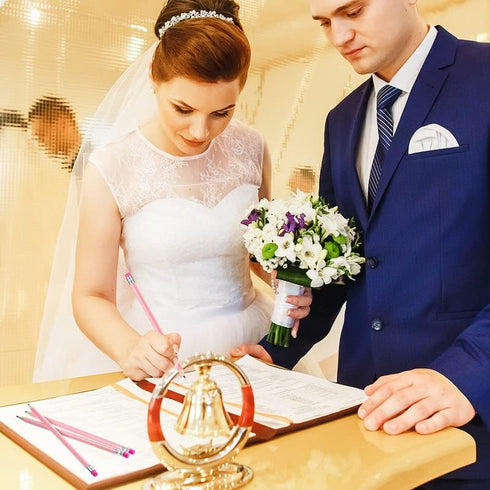 Tinlade 50 Pcs Triangular Grip Pencils Wedding Pencils HB Graphite Pencil Pack Wood Pencils with Eraser for School Drawing Sketching Bridal Baby S...