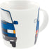 BRISA VW Collection - Volkswagen Large Ceramic CoffeeTeaCappuccino Mug Cup in T4 Bus Campervan Design (Blue)...