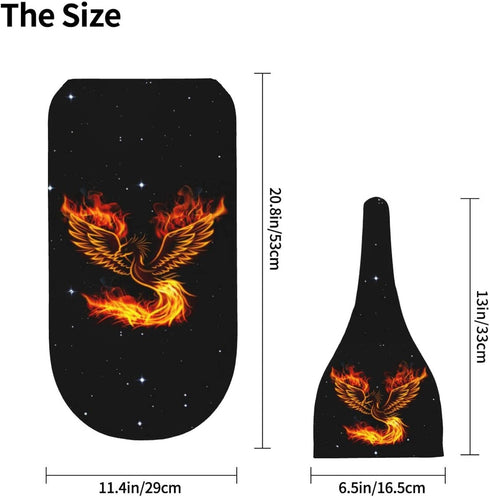 Fire Phoenix Newborn Swaddle Blankets Hat Sets Soft Stretchy Funny Baby Stuff Receiving Blanket Gifts for Infant Baby Boy Girl...