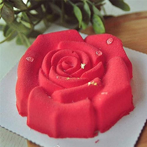 Cake Mould Silicone Silicone Mold Square Rose Cake Mould Big Family Cake Mould Used to Make Cakes Pizza Bread Baking Tools Bakeware Silicone Cake ...