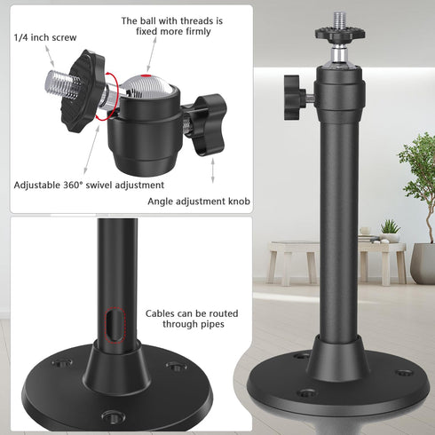 Upgraded Ceiling Wall Projector Mount Compatible with QKK, DR.J, DBPOWER, Anker, VANKYO, AAXA, Jinhoo, PVO, TMY, AuKing, and Most Other Mini Proje...