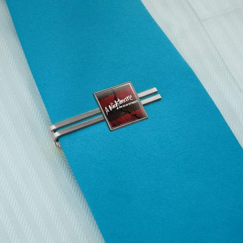 A Nightmare on Elm Street Logo Square Tie Bar Clip Clasp Tack- Silver or Gold...