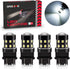 4-Pack Super Bright 3157 3156 3057 3056 3157K LED Bulbs 6000K Xenon White 24-SMD LED Chipsets with Projector for Backup Reverse Lights, Parking Li...